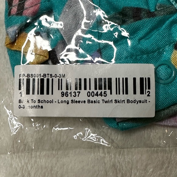 New Posh Peanut Retired “Back To School” Long Sleeve Basic Twirl Skirt Bodysuit - Picture 4 of 10